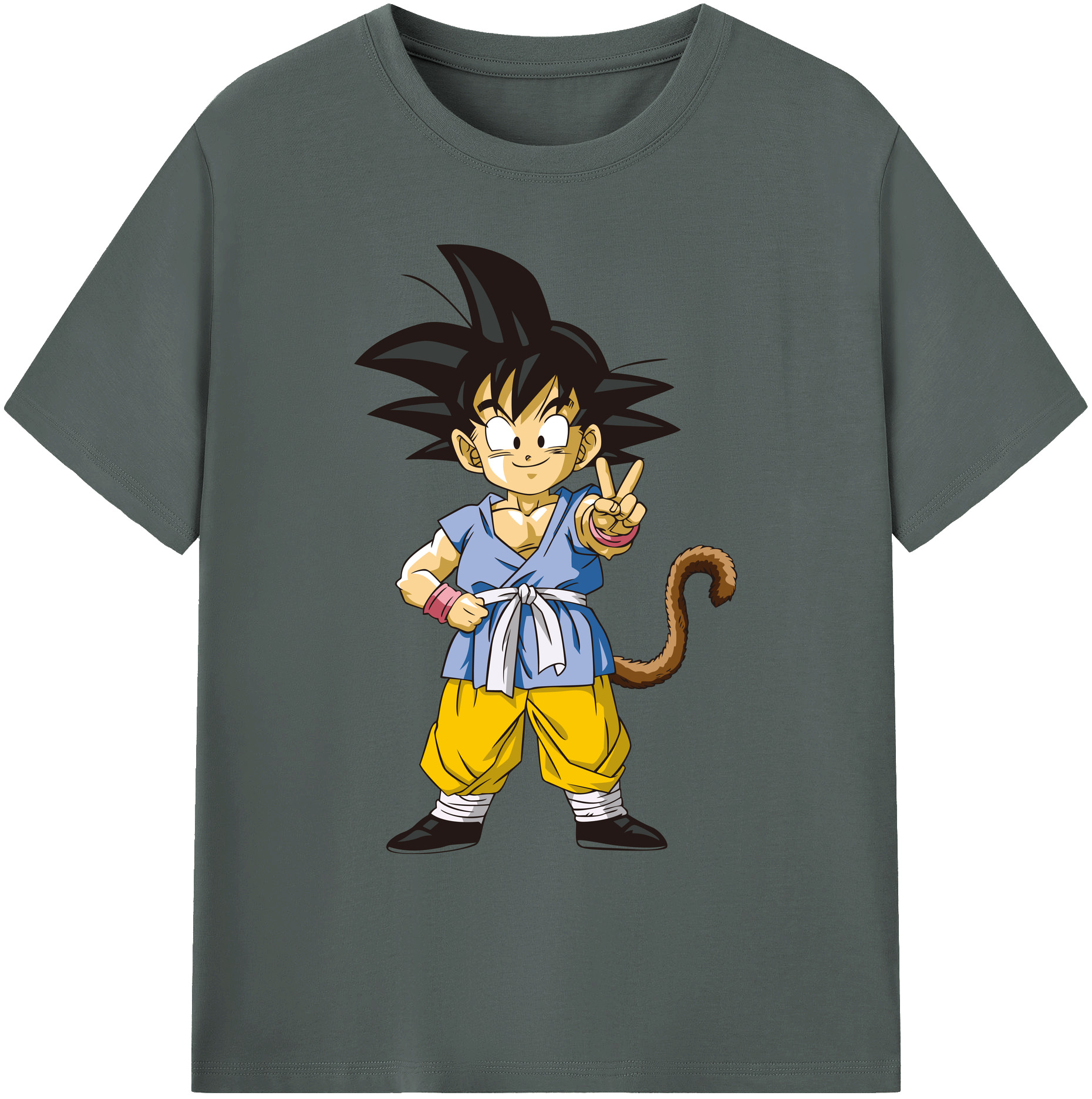 （画像用） ドラゴンボール 孫悟空（そん ごくう）Son Goku カカロット DRAGON BALL Kakarotto 綿100％ メンズ半袖Tシャツ｜肌触りやわらか＆通気性